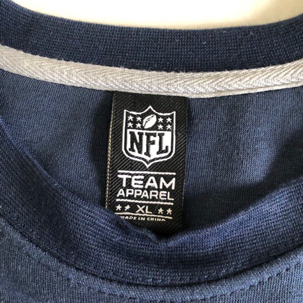 New England Patriots Crewneck NFL Team Apparel Sweatshirt - Size XL - Blue/Grey - Picture 5 of 13